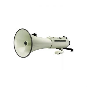 Gebruik van een megafoon Gebruik van een megafoon