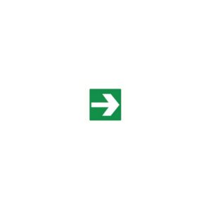 Pictogram bord Uitgang pijl 200x200mm