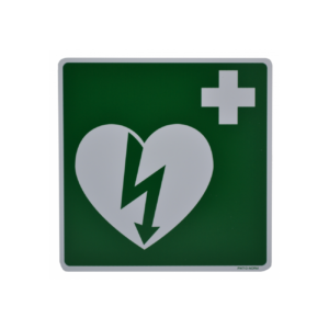 Pictogram bord AED ilcor ISO 7010 200 x 200 mm