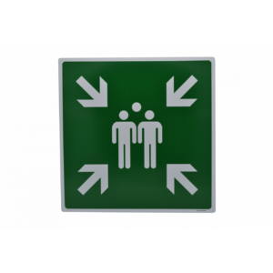 Pictogram bord Verzamelplaats 400 x 400 mm