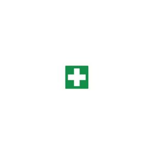 Piktogramm-Aufkleber Erste Hilfe grün/weißes Kreuz 50x50mm