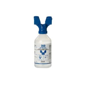 Plum oogspoelfles duo PH neutraal 500 ml (incl. oogbadje)