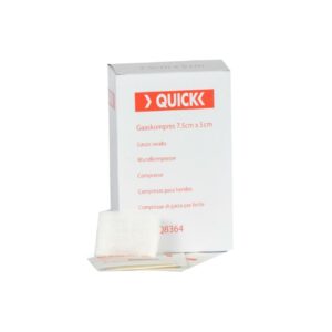 Quick gaaskompres steriel 7,5 x 5 cm (1/16) per stuk